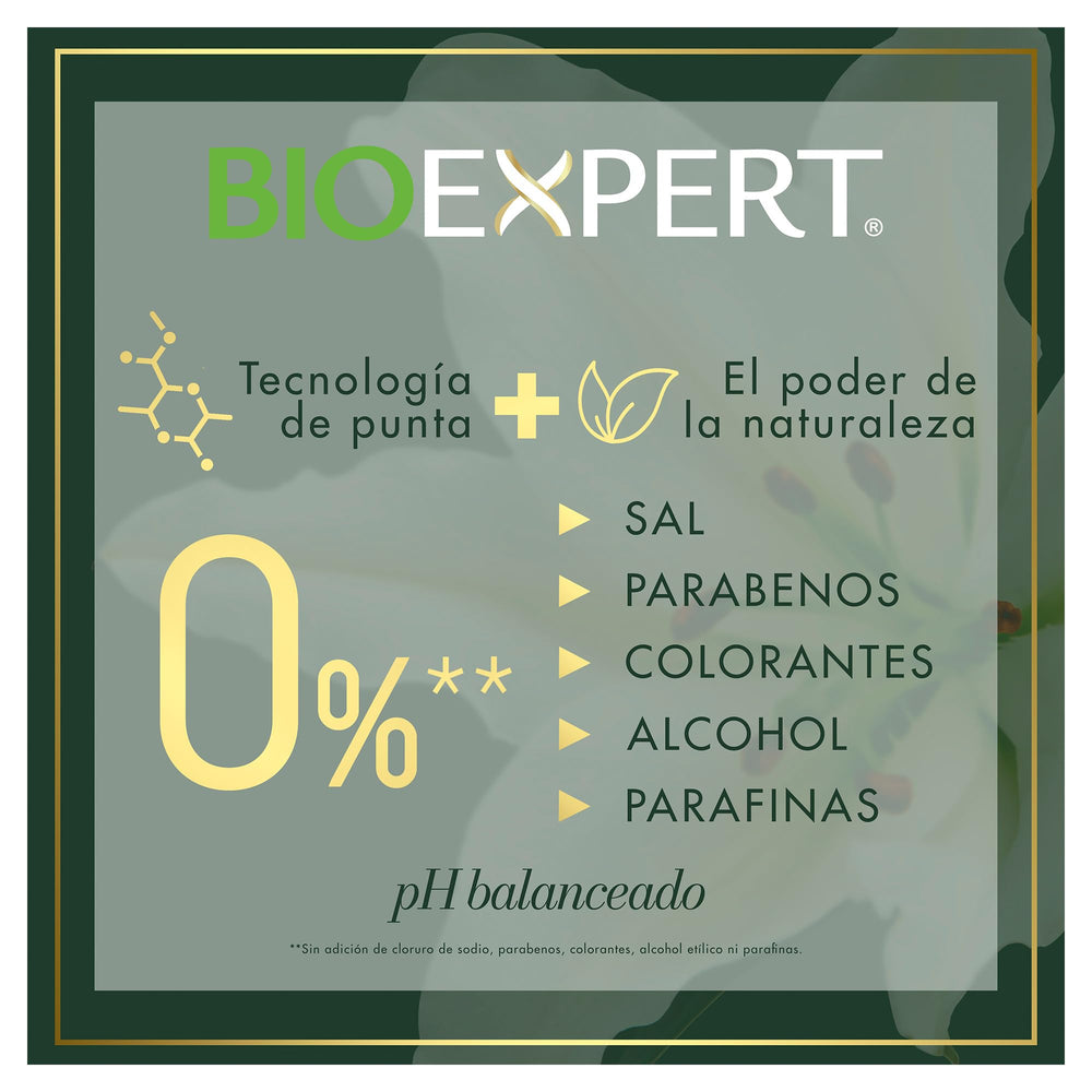 Bioexpert Shampoo bottle with pump cap for easy dispensing