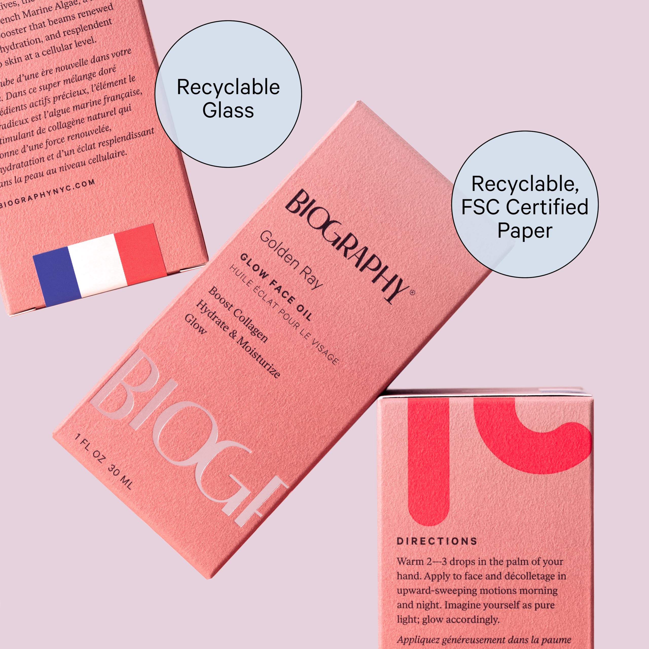 Biography Face Oil Glow evening routine adds soothing nourishment