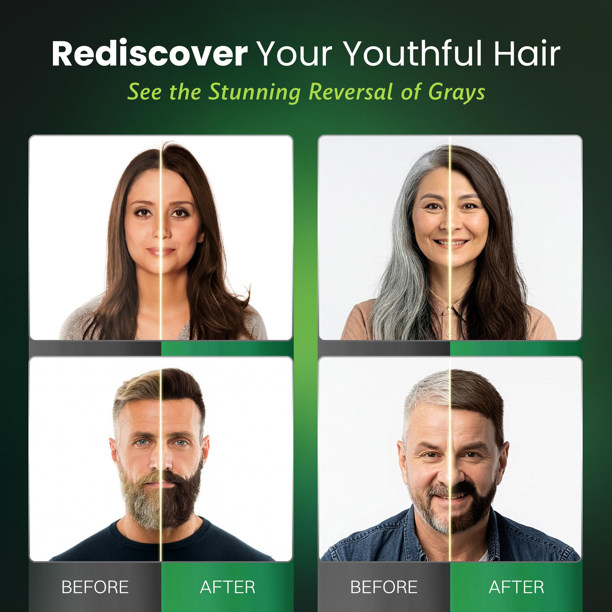 BIOGREEN ROOTS herbal blend with ginger and ginseng for nourished hair care.