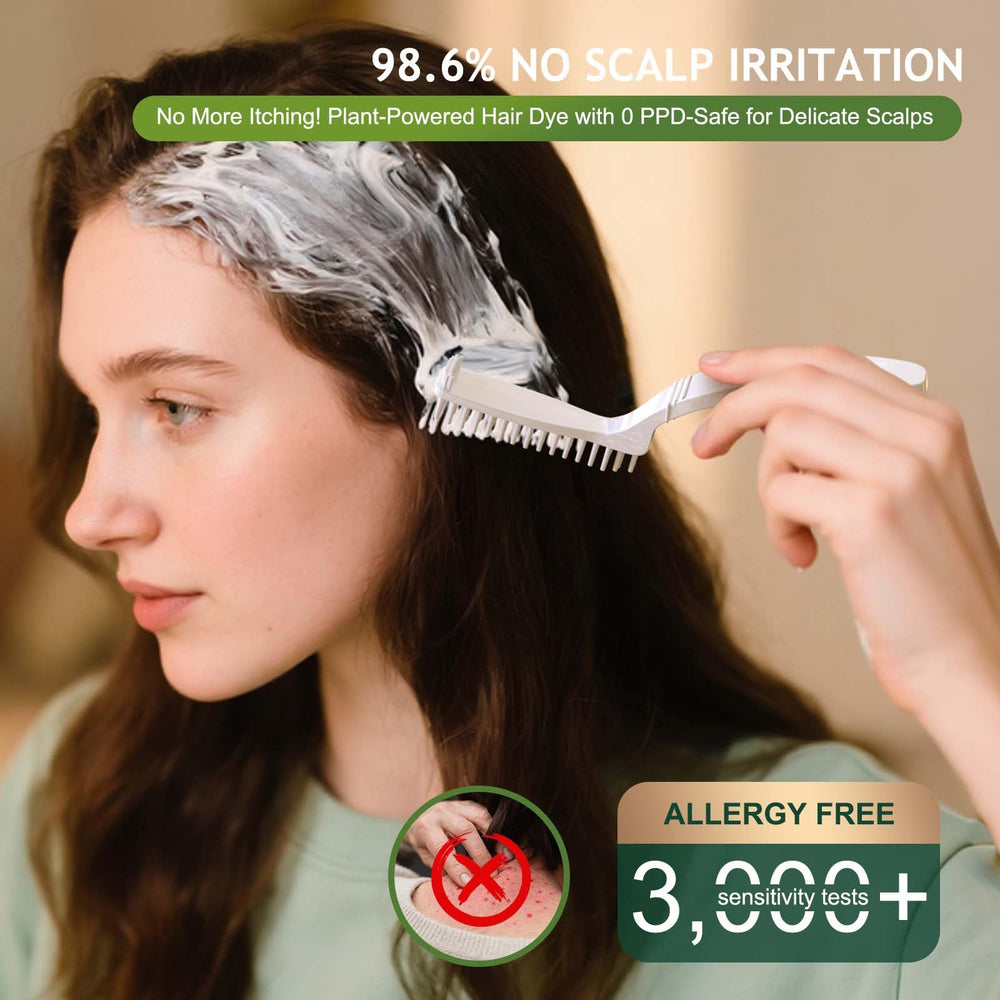 BioHueZ floral-elixir-hair-oil bottle emphasizes scalp care and hydration during color