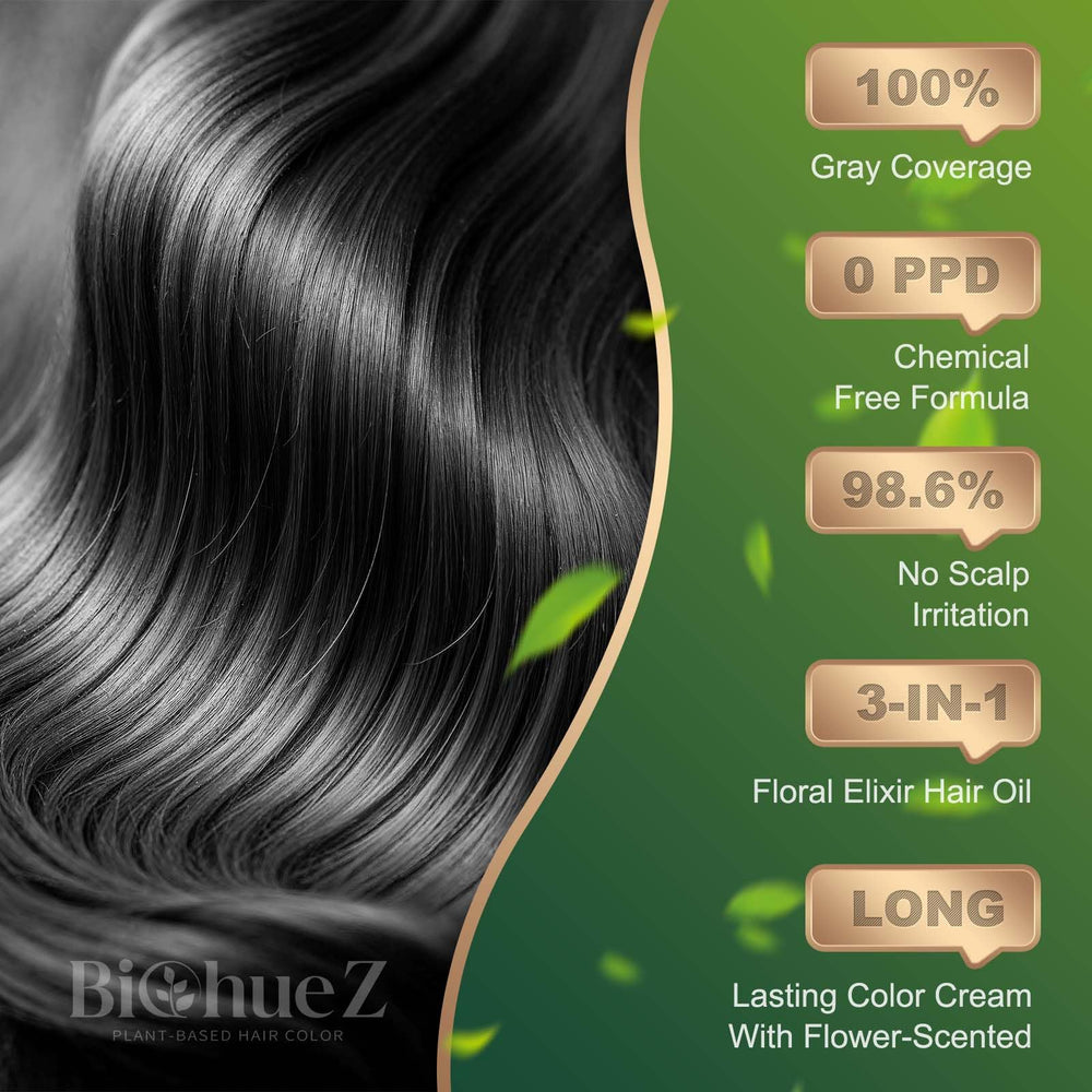 BioHueZ hair dye application brush demonstrates easy, even color application for a smooth finish