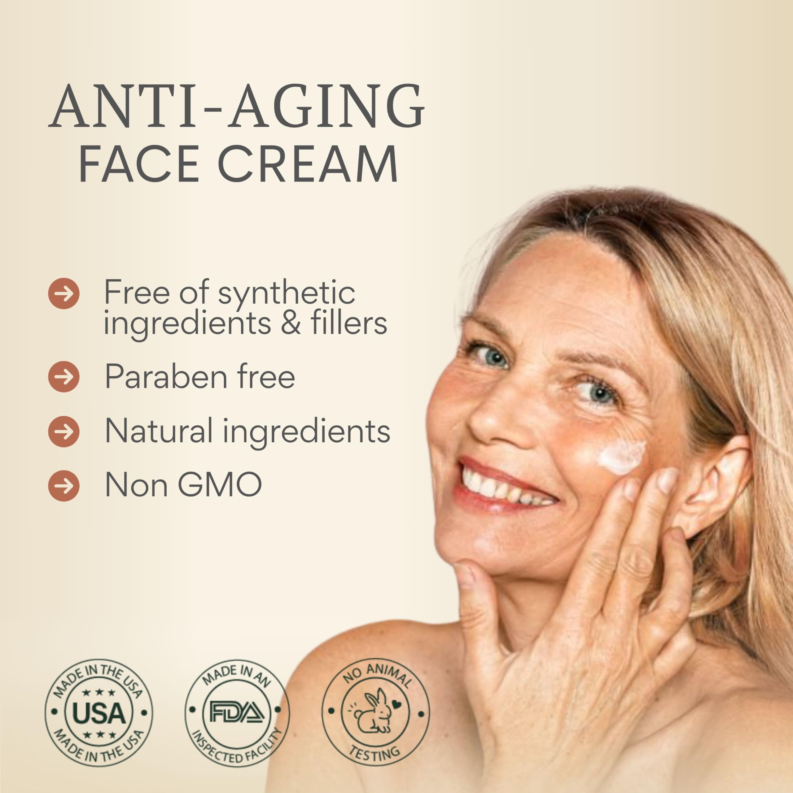 BIOLABS PRO BIOBeauty Revive Day Cream label-detail highlights vitamin C and hyaluronic acid.