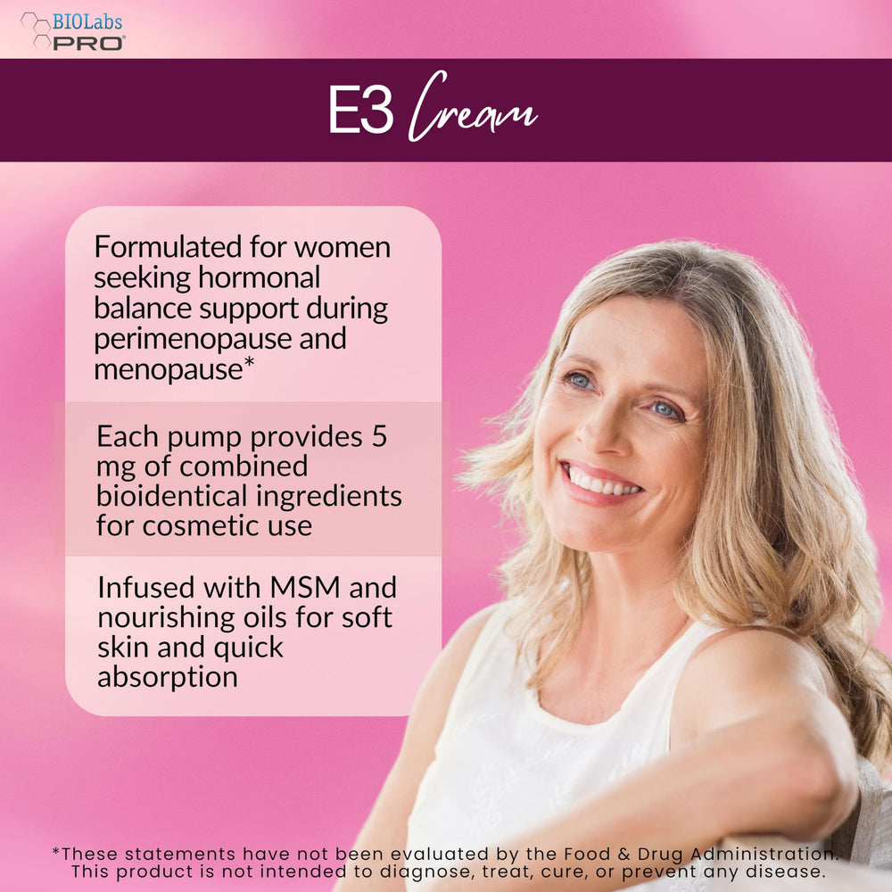 BIOLABS PRO Estri Cream texture close-up for fast absorption and hydration