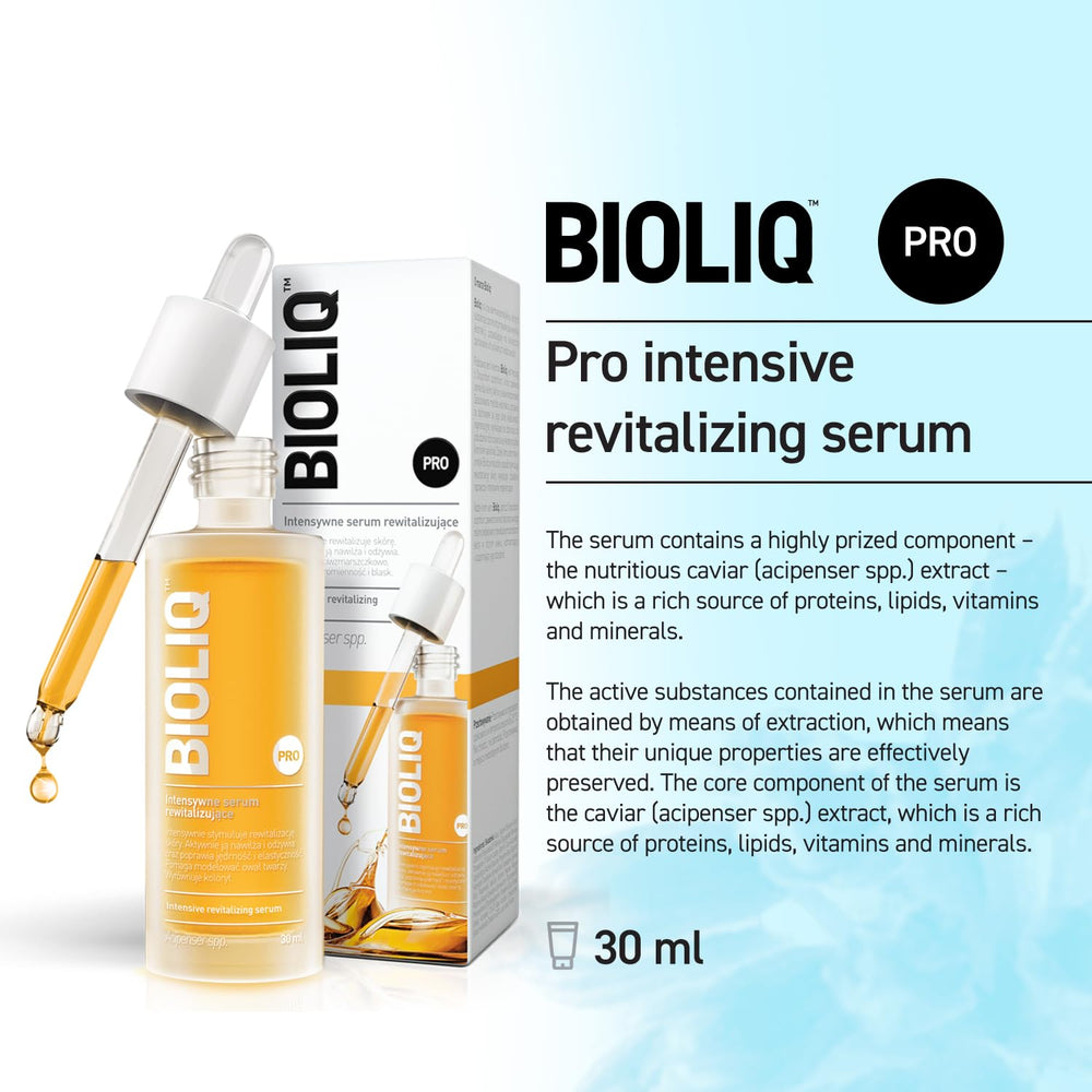 Bioliq Pro Intensive Serum application on forehead close-up for even tone.