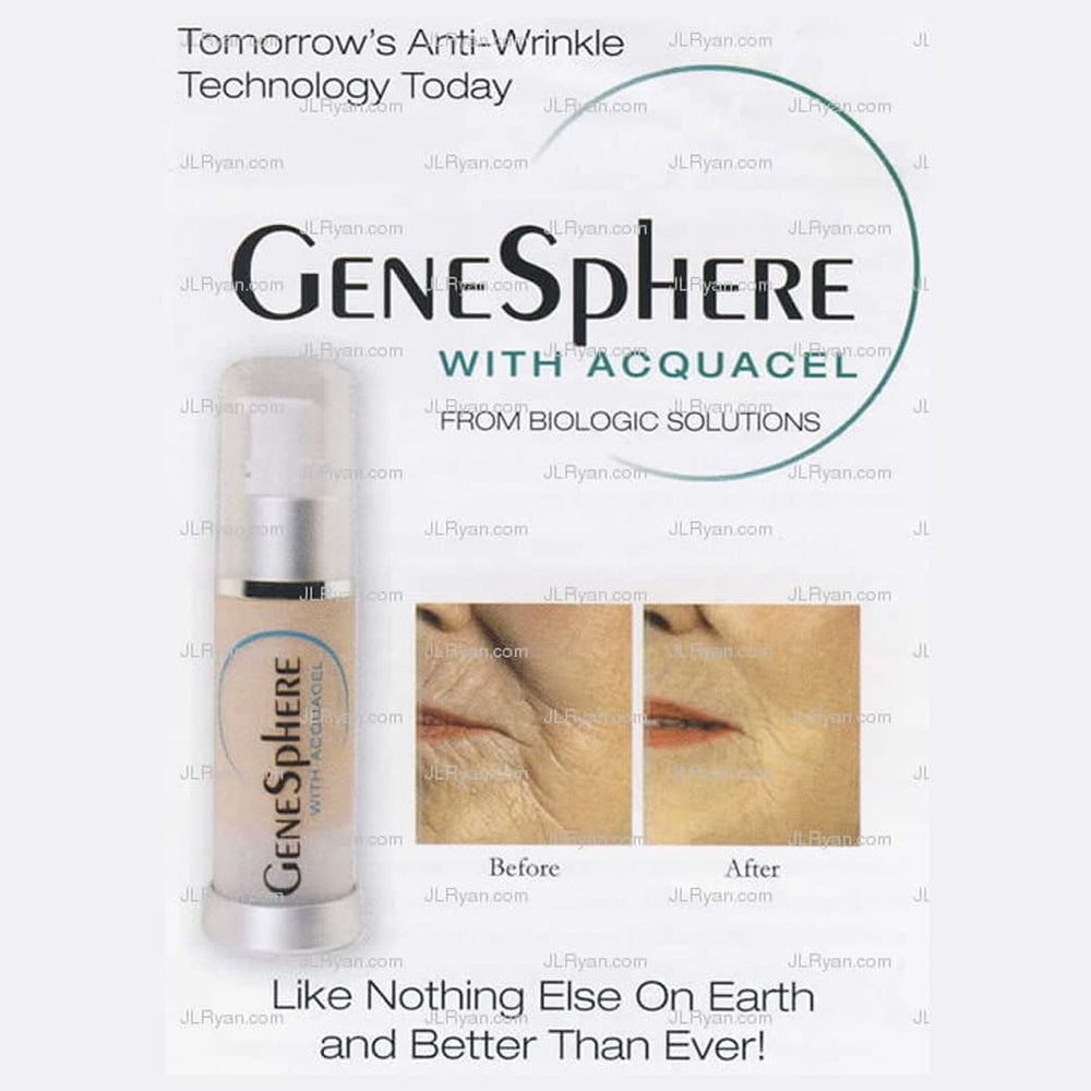 Genesphere Acquacel on skin demonstrating smooth application area.