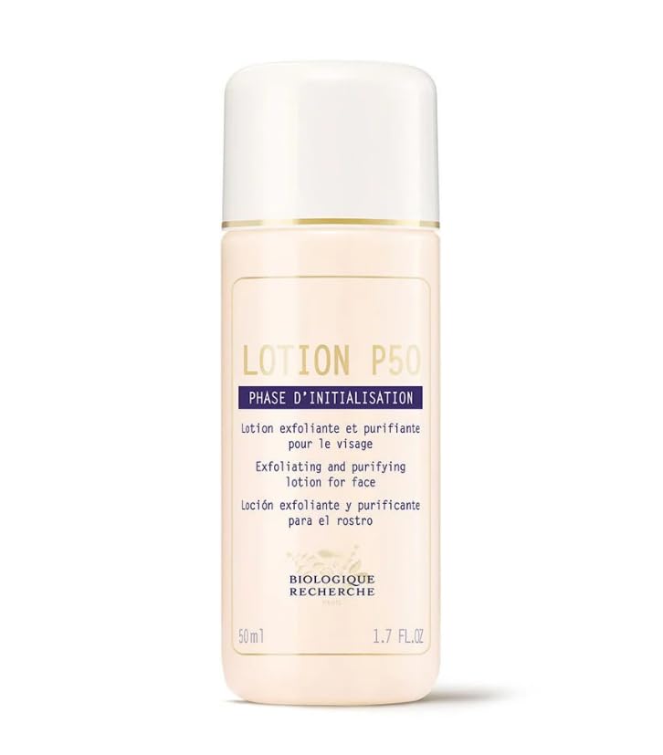 Biologique Recherche Lotion P50 normal-skin travel bottle for on-the-go cleansing.