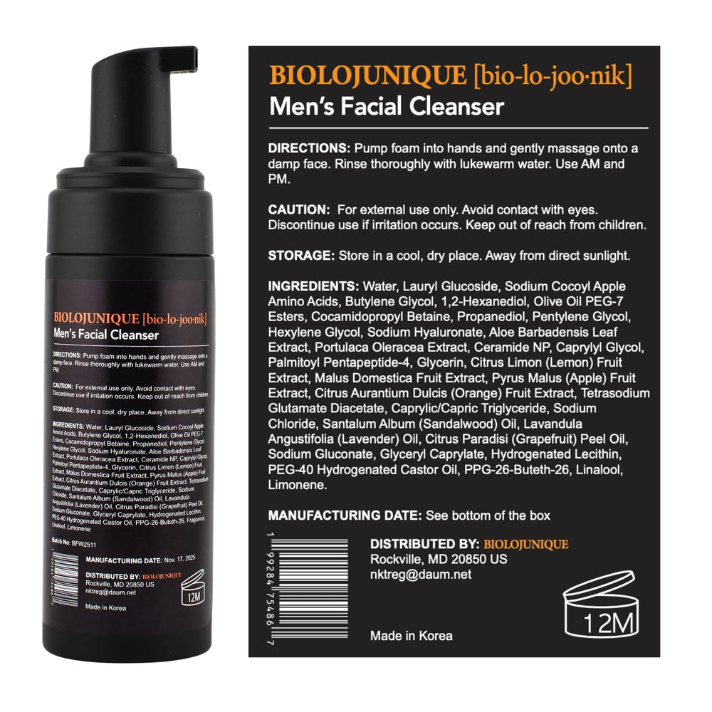 BIOLOJUNIQUE in-use routine shows a quick morning cleanse for refreshed skin.