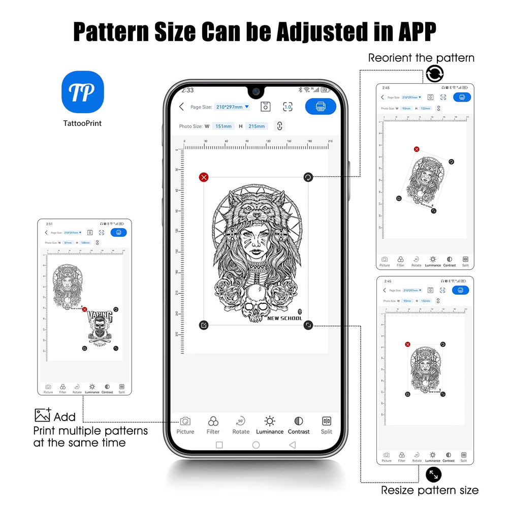 BIOMASER Easy setup with the TattooPrint app