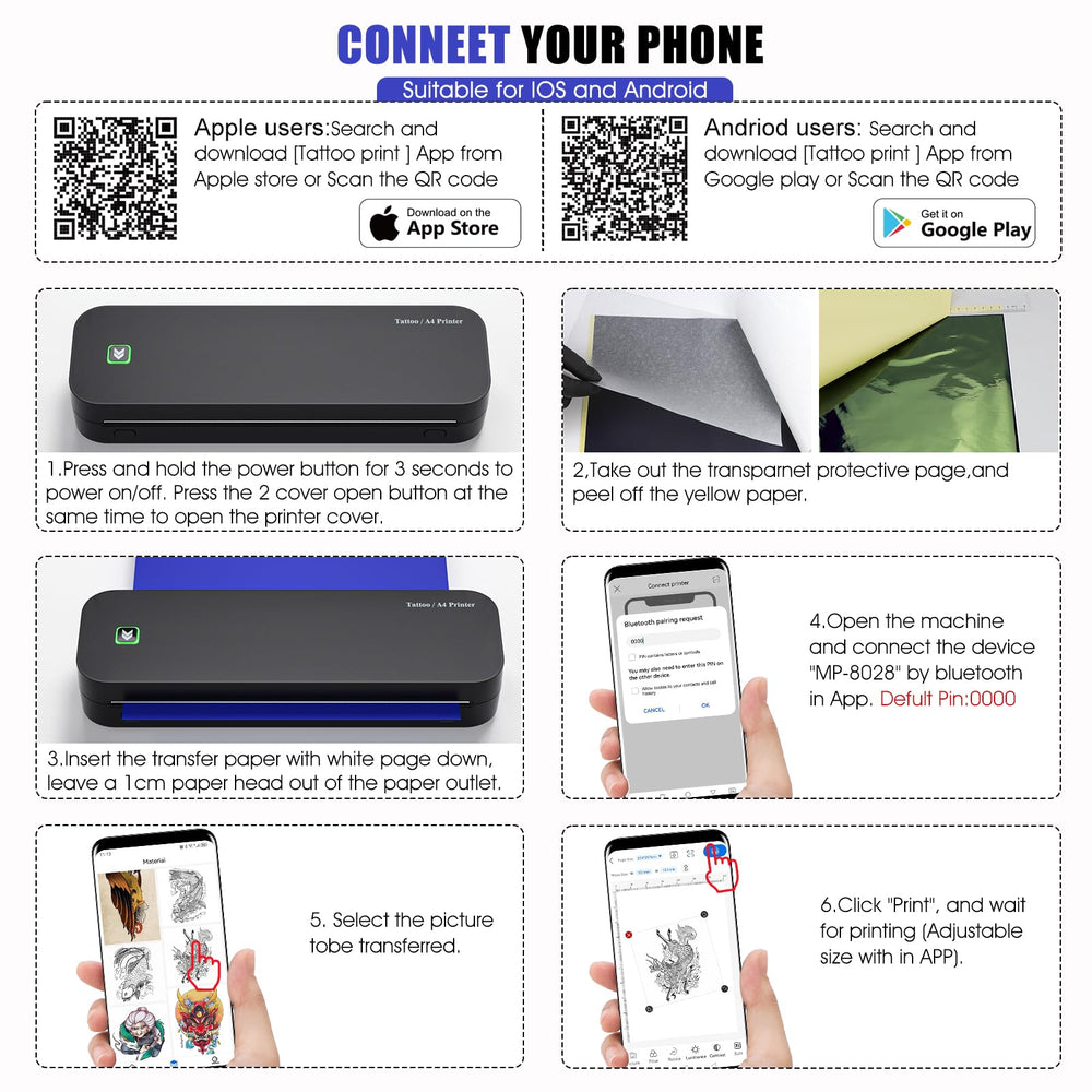 BIOMASER PC driver prints designs and documents on thermal paper