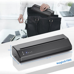 BIOMASER Tattoo Printer with 2500mAh battery for cordless sessions.