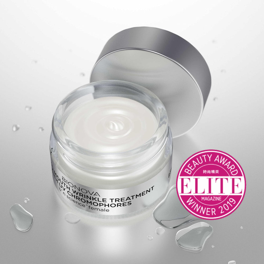 BIONOVA application area near nose and jowls for precise smoothing.
