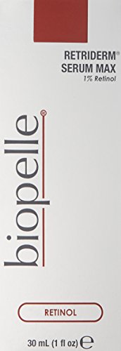Biopelle Retriderm serum pump close-up highlighting easy dispensing.