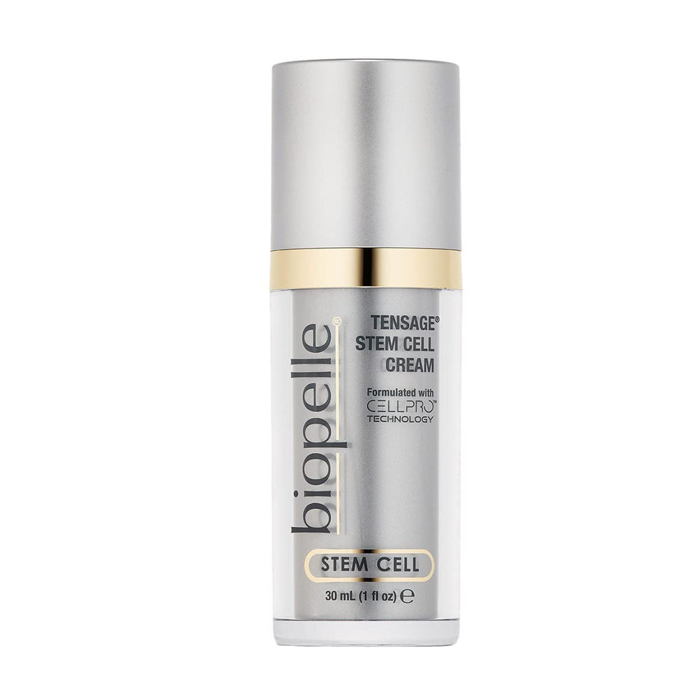 Biopelle Stem Cell Night Cream tube demonstrates targeted overnight hydration for renewed complexion.