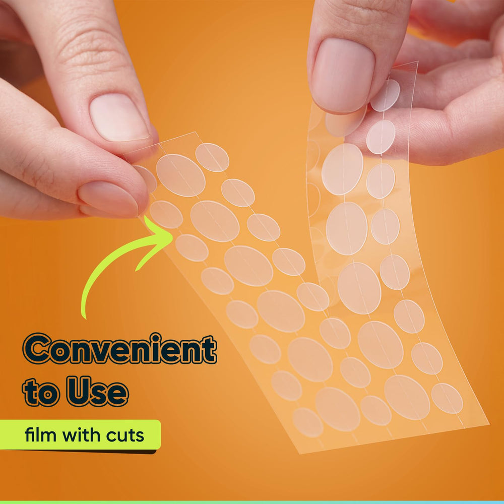 BIORICA hydrocolloid patches 8mm sheet provide breathable coverage for small blemishes.