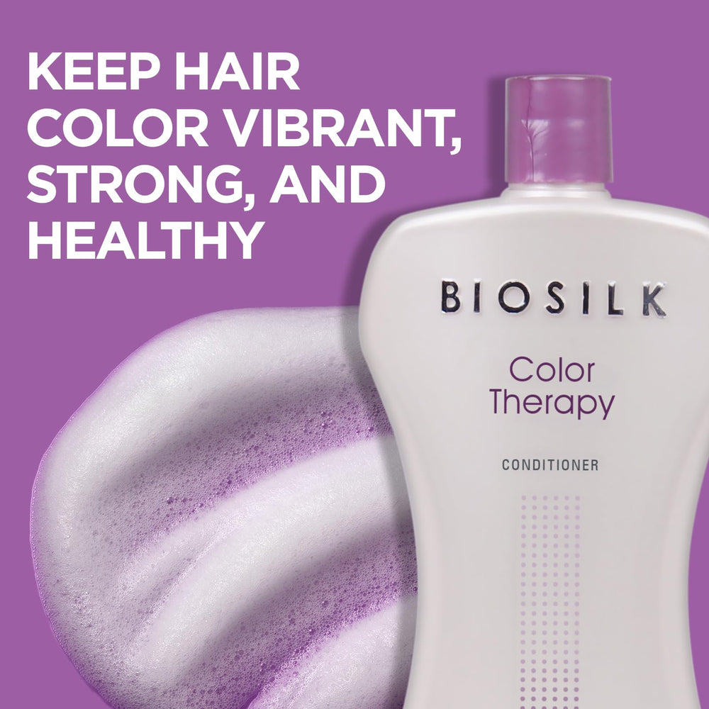 BioSilk Color Therapy rooibos-bamboo graphic highlights protective botanical blend