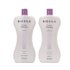 BioSilk Color Therapy shampoo bottle highlights color protection for vibrant hair