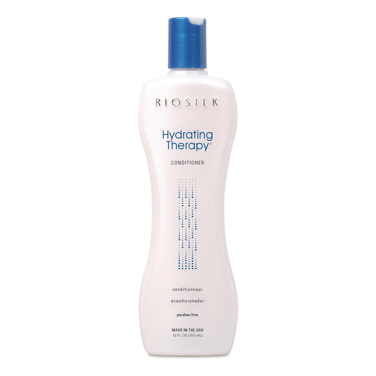 BioSilk Hydrating Conditioner bottle with maracuja oil for deep moisture.
