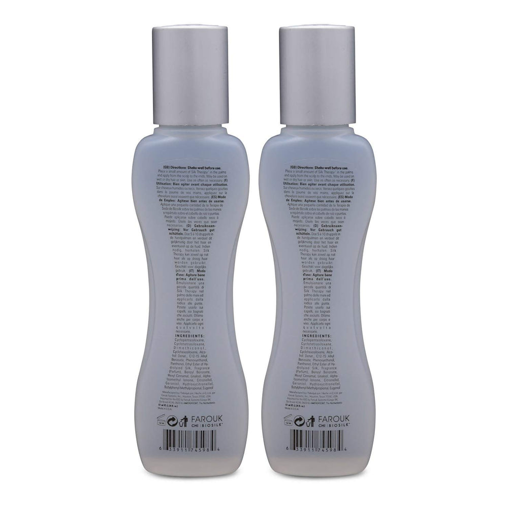 BioSilk Silk Therapy Cure application demonstrates repair and protection for all hair types.