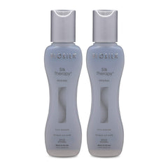 BioSilk Silk Therapy Cure bottle with leave-in treatment for smooth, glossy hair upkeep.