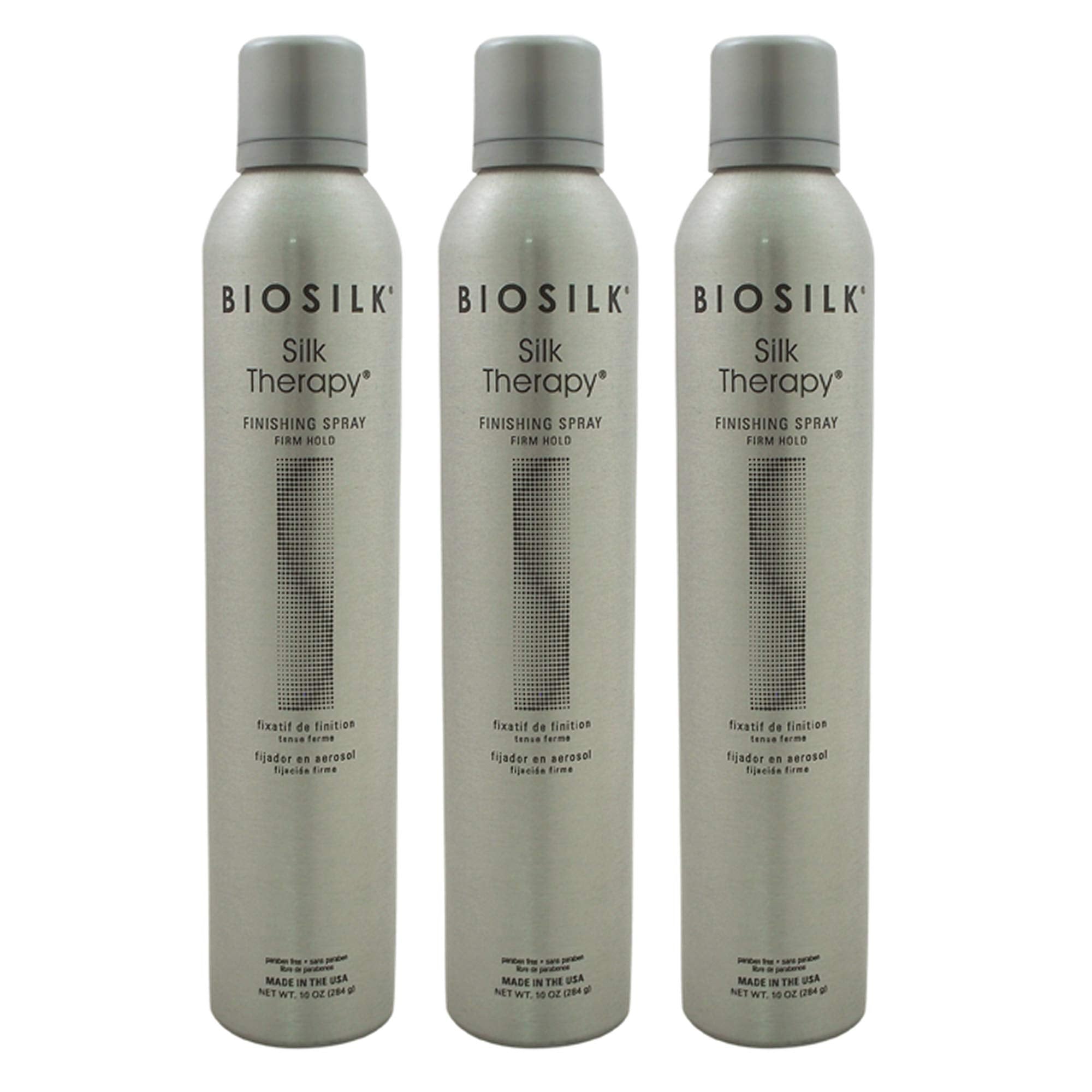 BioSilk Silk Therapy Finishing Spray maintien ferme: brillance durable et démêlage facile
