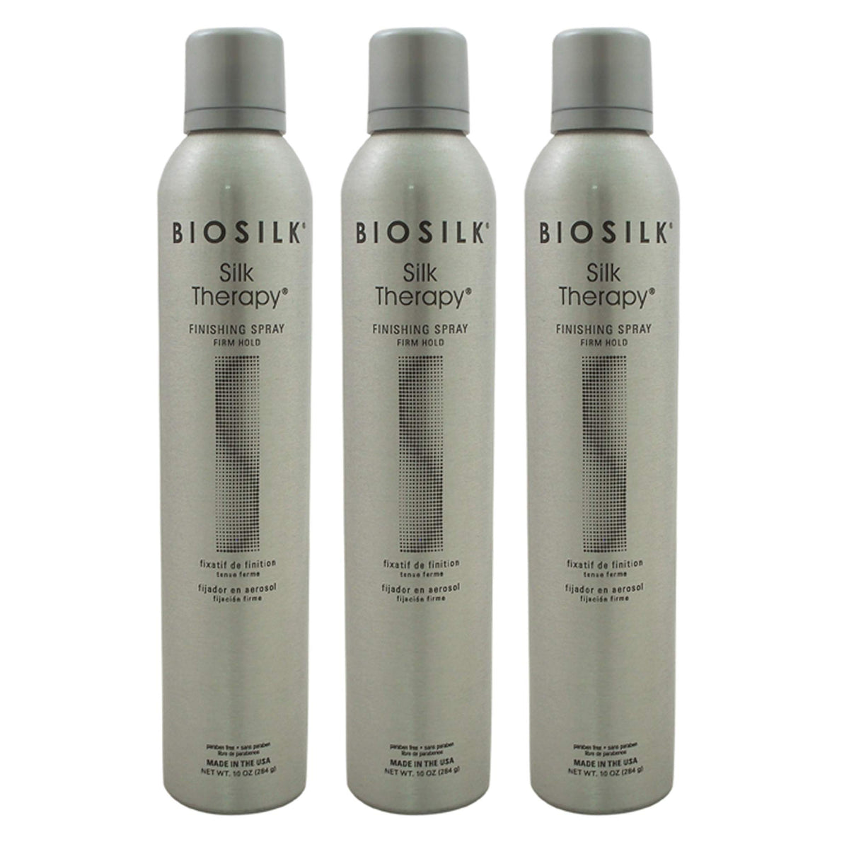 BioSilk Silk Therapy Finishing Spray maintien ferme: brillance durable et démêlage facile