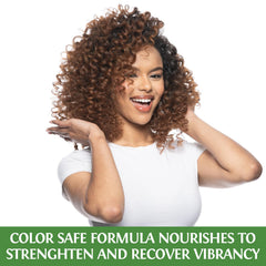 BioSilk Silk Therapy moisturizing shampoo shown for shiny, healthy-looking hair.