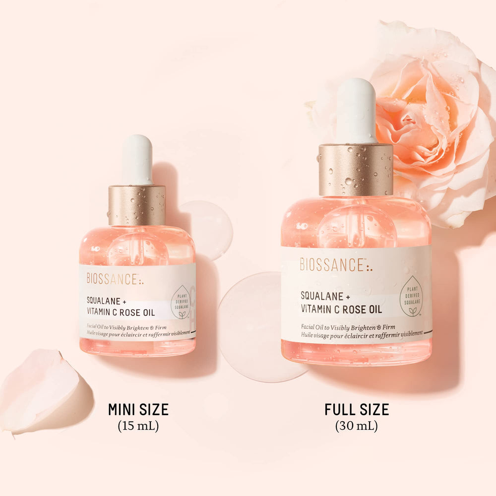 BIOSSANCE BeautyInc 2024 award badge on the bottle signals premium care.