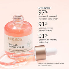 BIOSSANCE Chios crystal oil bottle hints at a firmer-looking glow.