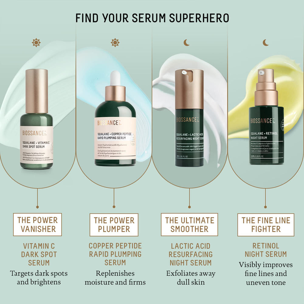  Clover extract in BIOSSANCE formula suggesting environmental defense for skin.