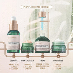 BIOSSANCE Copper Peptide Rapid Plumping Serum dropper for quick lift-like feel