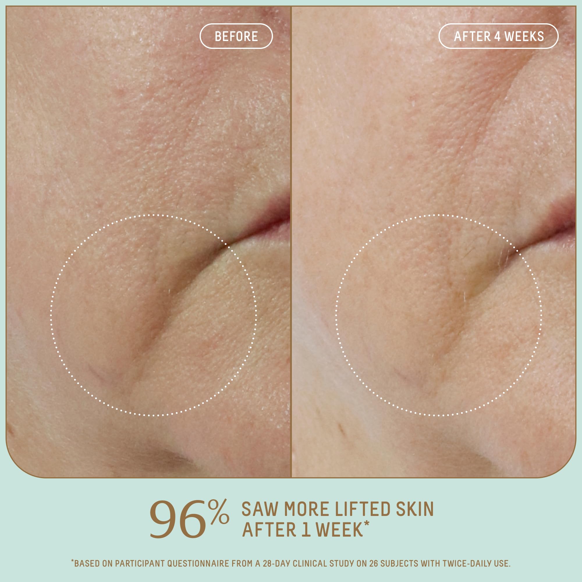 BIOSSANCE Dual serum application shot, ready to apply for a hydrated, youthful-looking finish.