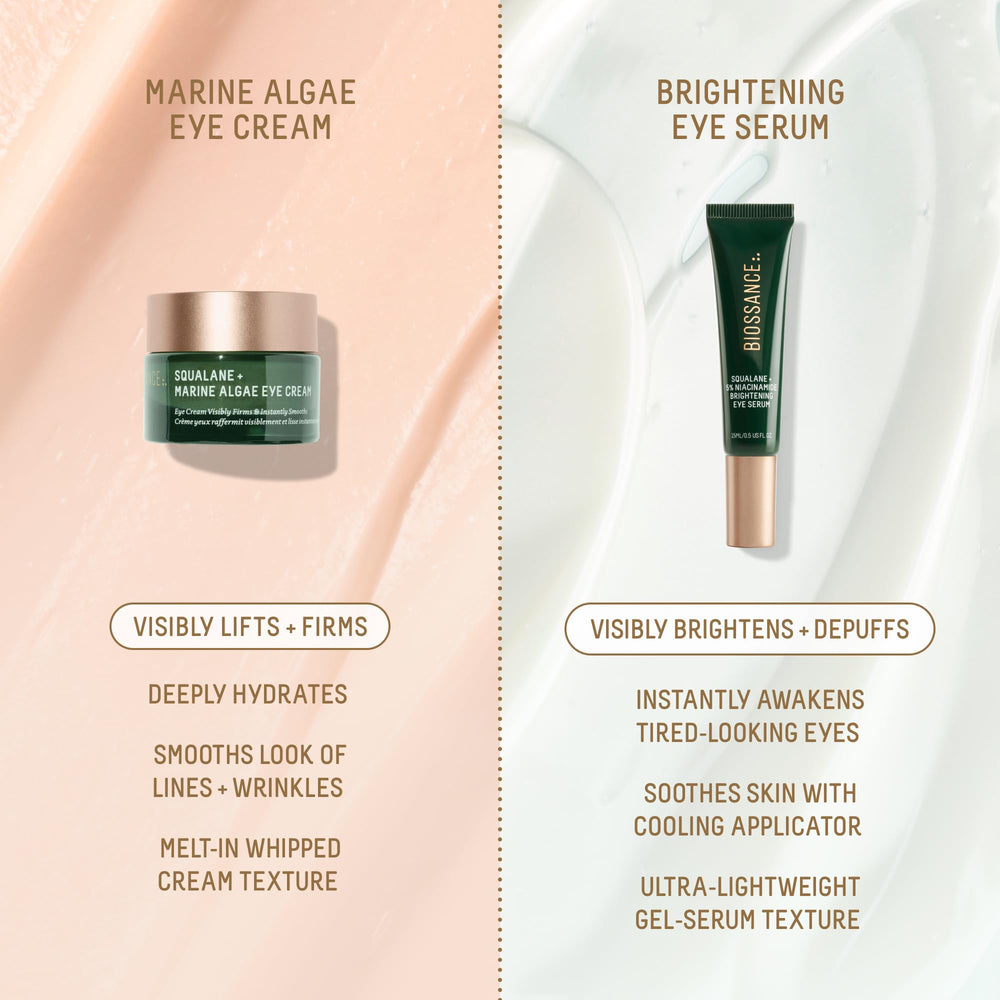 BIOSSANCE ophthalmologist-tested eye-safe formula suitable for sensitive skin.