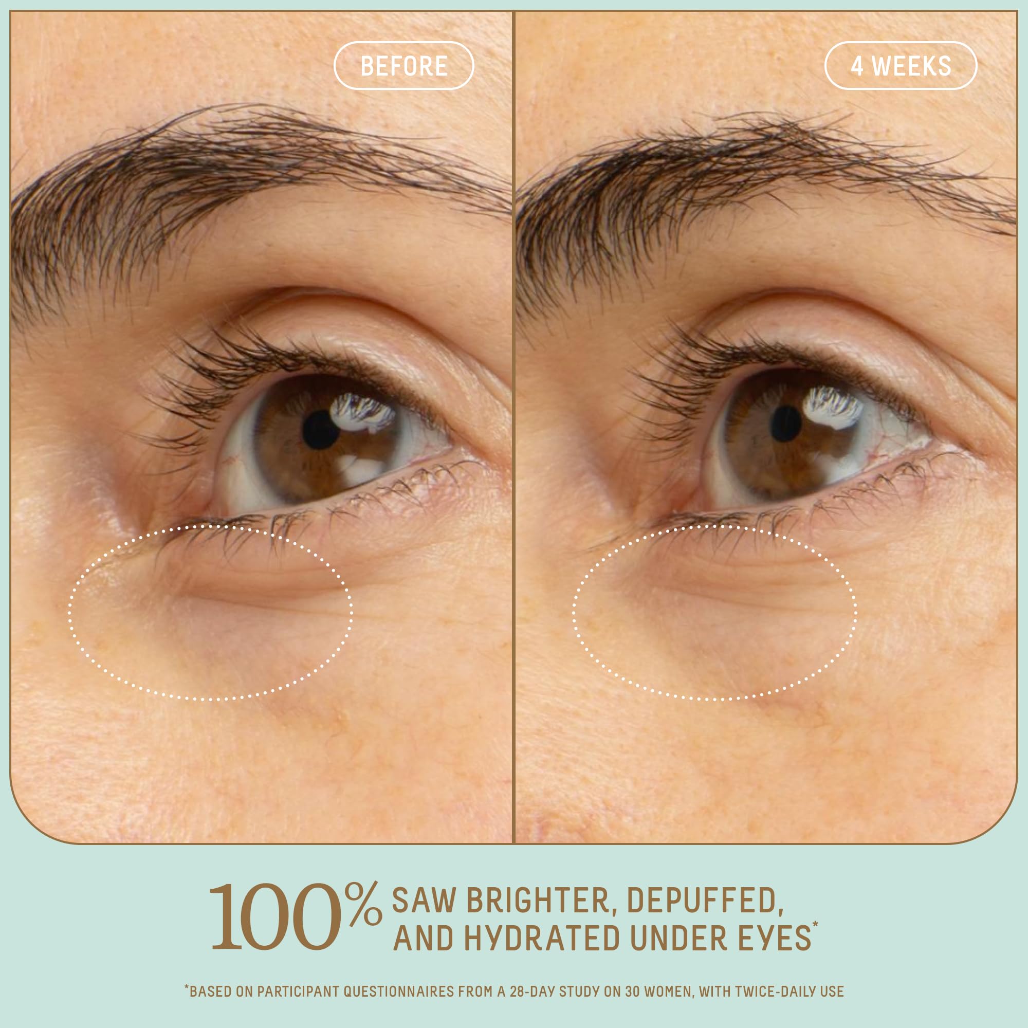 BIOSSANCE niacinamide eye serum brightening aids even tone around delicate eye area.