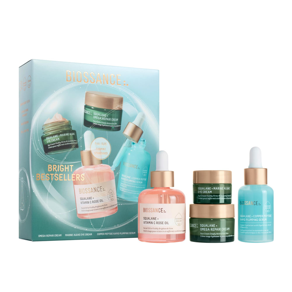 BIOSSANCE Rose Oil bottle for radiant hydration and firmer-looking skin