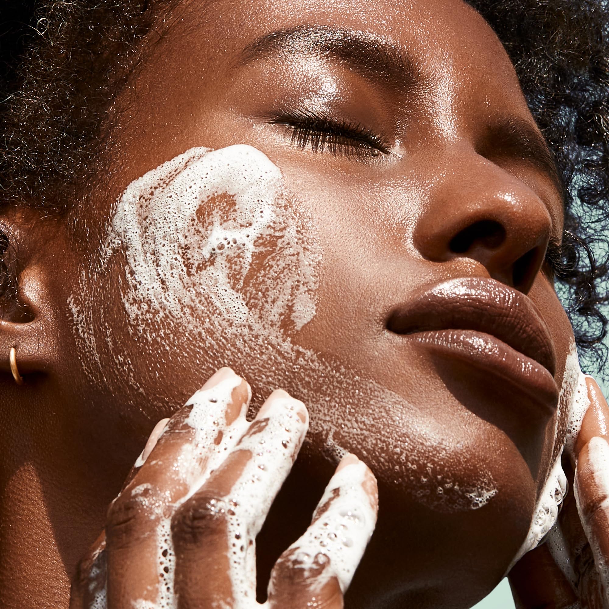 BIOSSANCE gentle daily cleanser shown as part of a skincare routine