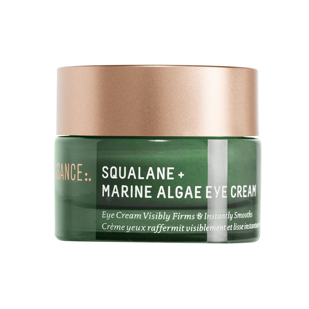 BIOSSANCE squalane eye cream jar showing smooth hydration