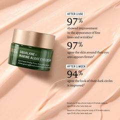 BIOSSANCE eye cream texture close-up indicates rich moisture