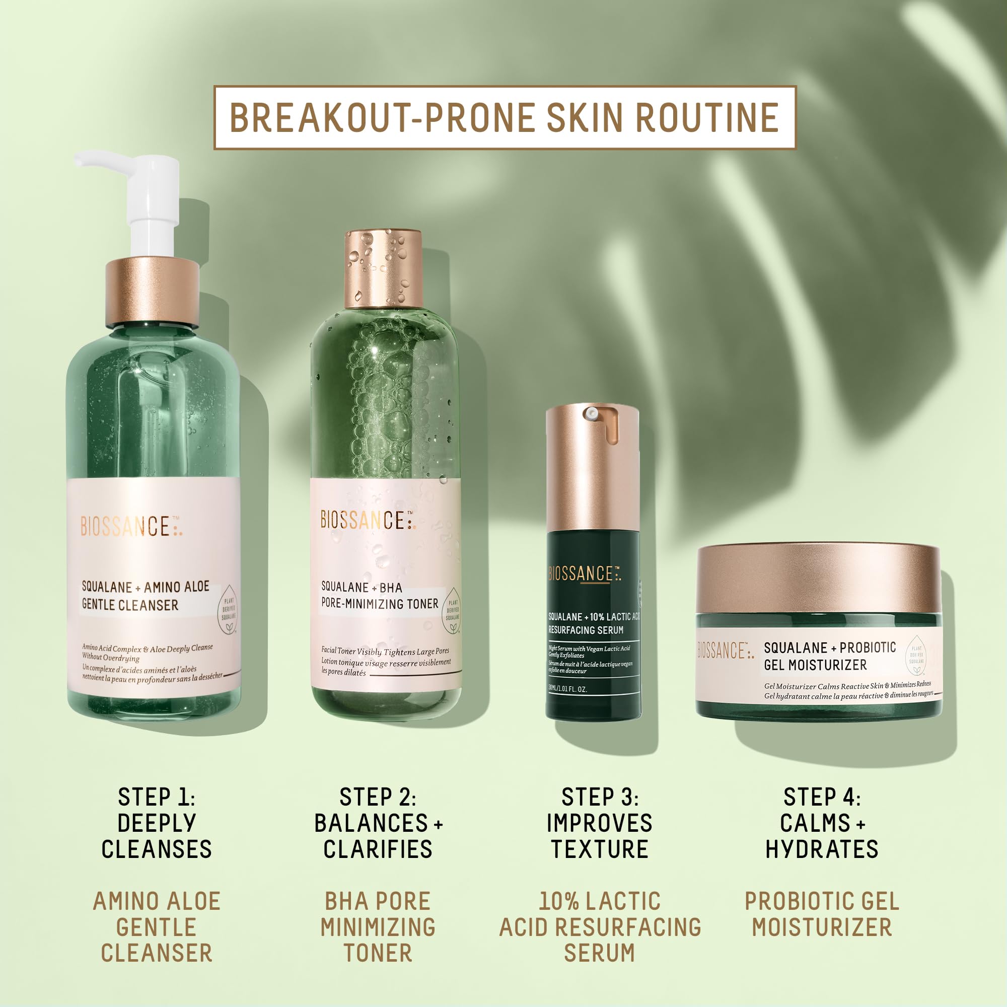 Biossance Squalane + Probiotic Gel Moisturizer pore-detail shot hints minimized pores.