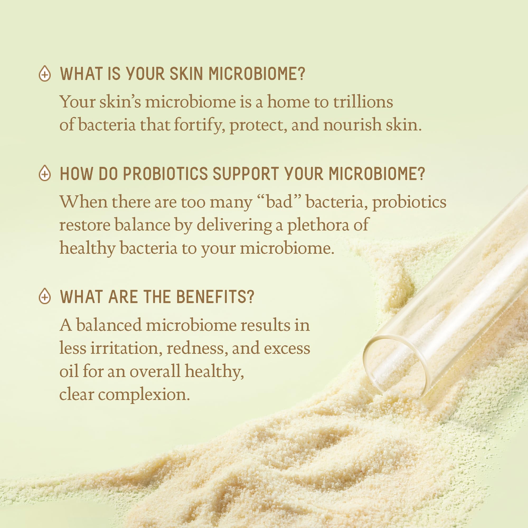 Biossance Squalane + Probiotic Gel Moisturizer spread shows gentle redness relief.