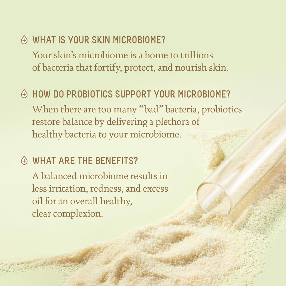 Biossance Squalane + Probiotic Gel Moisturizer spread shows gentle redness relief.