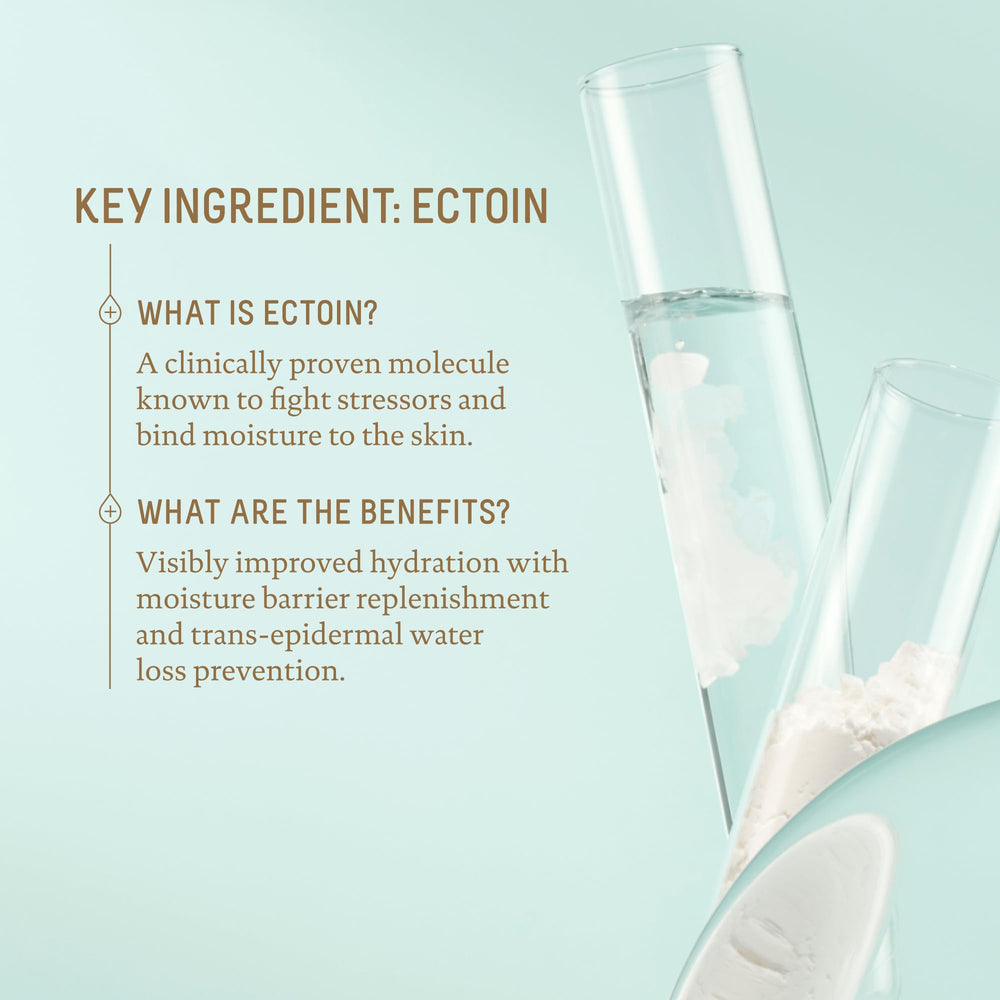 BIOSSANCE Squalane + Zinc sunscreen shown under makeup for primed skin.