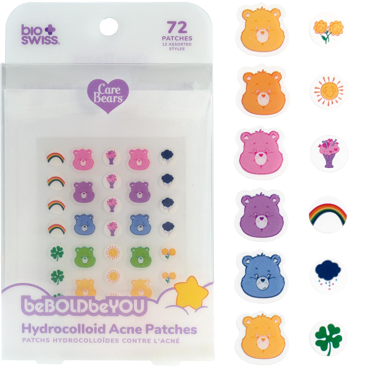 BioSwiss Care Bears Cheer Bear patch covers blemish discreetly.