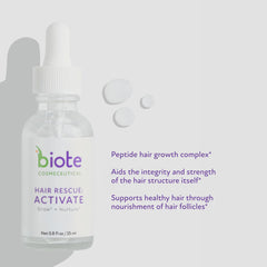 Biote Hair Rescue Activate dropper dispensing formula for targeted scalp application