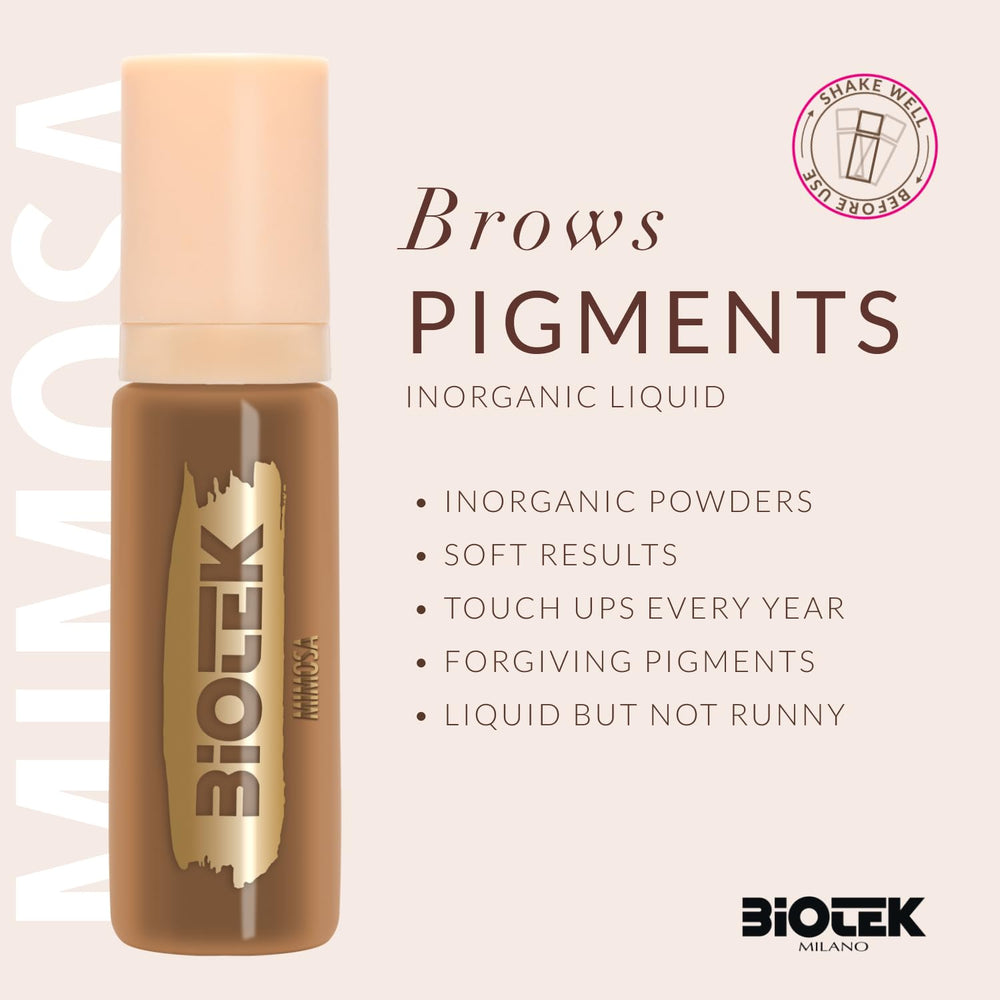 Biotek PMU brows mimosa shaded pixel effect demonstration