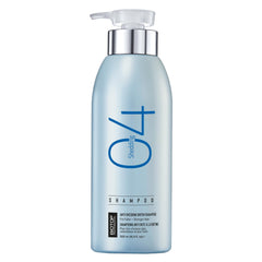 Biotop Professional 04 shampoo bottle promises fuller, healthier hair with continued use.
