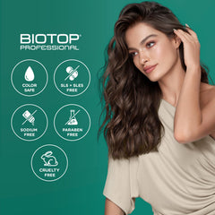 Biotop Professional 09 bottle on color-treated hair preserving shine while cleansing