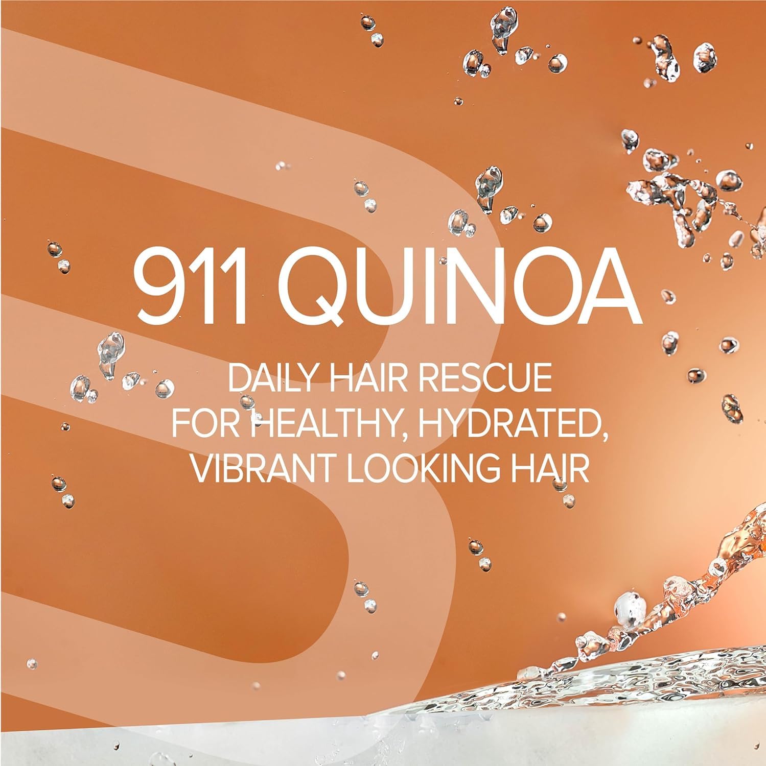 Biotop Professional 911 Quinoa Hair Repair Oil hands applying on damp hair for nourishment