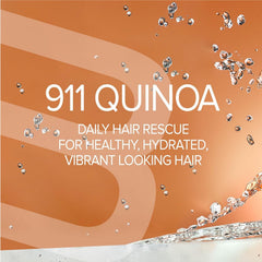 Biotop Professional 911 Quinoa Hair Repair Oil hands applying on damp hair for nourishment