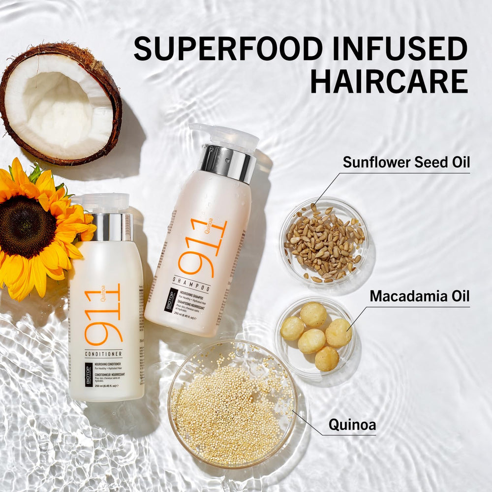Biotop Professional 911 Quinoa Hair Repair Oil creamy texture on palm
