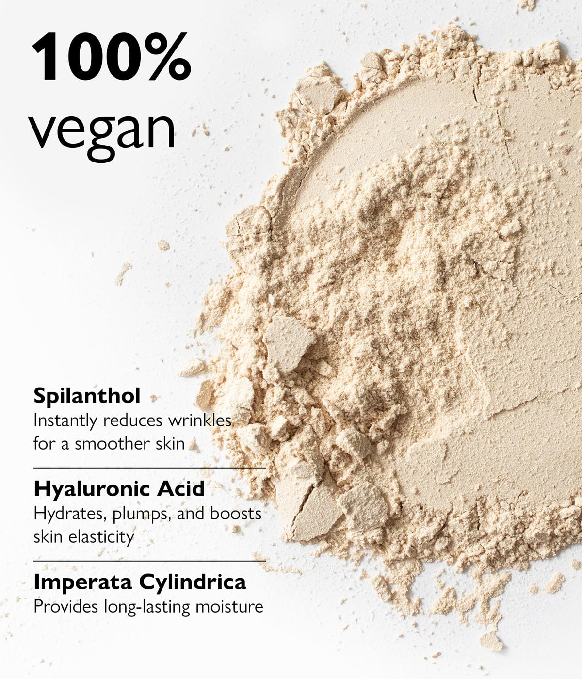 Biotulin Hydrolon powder-dispense in action on clean skin.